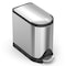 Simplehuman 10 Liter Butterfly Step Can, Fingerprint-Proof Brushed Stainless Steel CW1899 - alternate 1